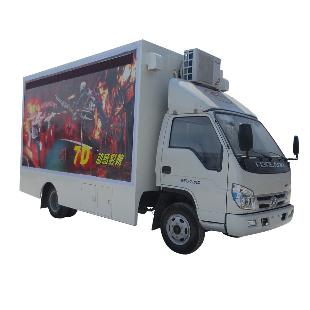 Publicité de camion à 6 roues