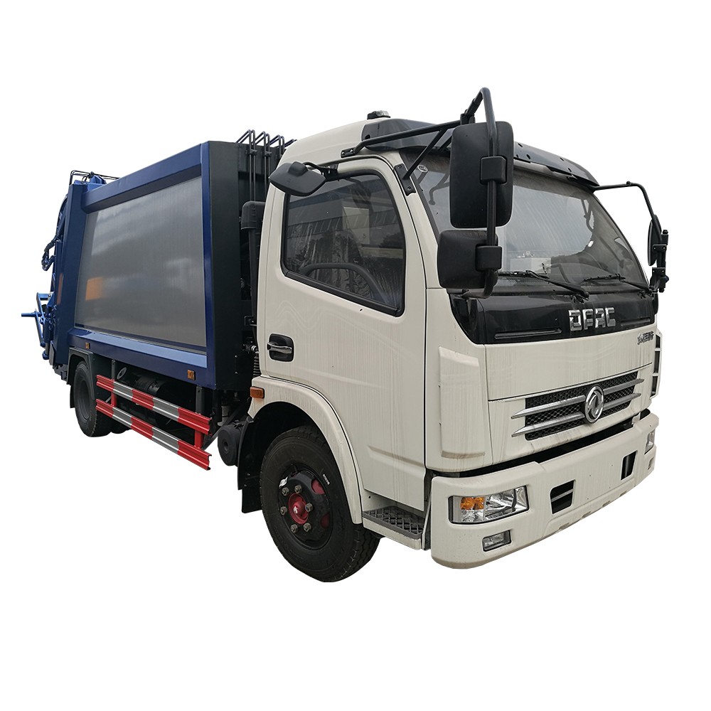 Camion compacteur d'ordures de chargeur arrière de Dongfeng 8 M3