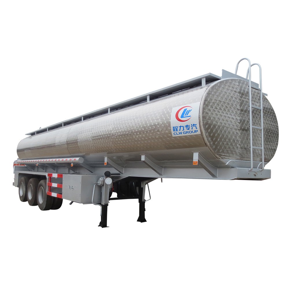 Semi-remorque pétrolière en alliage d'aluminium 55 Cbm