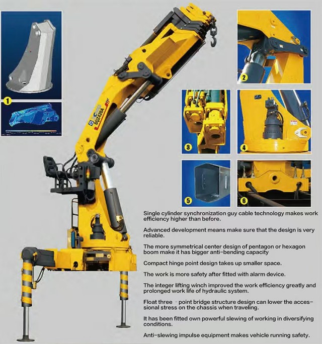 Grue à flèche articulée XCMG